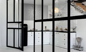 Modern Kitchen Door Glass Design For