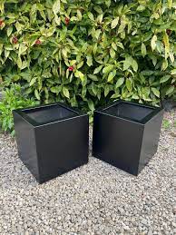 Black Square Cube Aluminium Metal