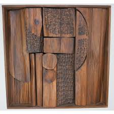 Hand Carved Wood Wall Art On