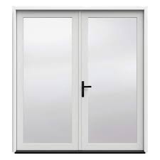 Jeld Wen F 4500 72 In X 80 In White Right Hand Outswing Primed Fiberglass French Patio Door Kit