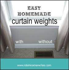 Homemade Diy Curtain Weights