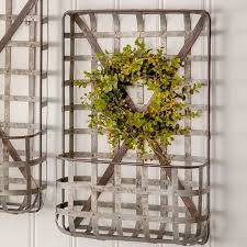 Metal Wall Basket With Pocket Home