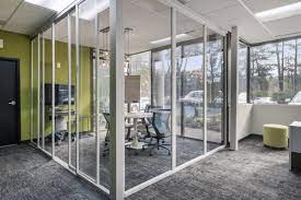 Glass L Shaped Office Partition Walls