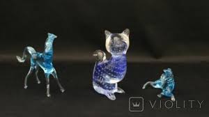 Vintage Cat Figurine Murano Glass