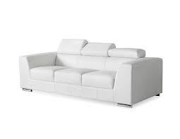 Icon Sofa In White Premium Leather