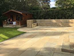 Mixed Size Paving Slabs Landscaping