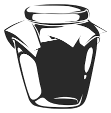 Glass Jar Icon Sweet Jam Or Honey Black