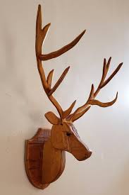 Recycled Wall Mounted Wooden Deer Head