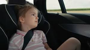 Kids In Car Seats Stock Footage