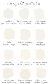 Creamy White Paint Colors