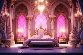 Princess Bedroom In Royal House Ai Art