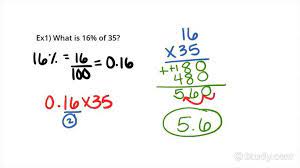 A Percentage Of A Whole Number