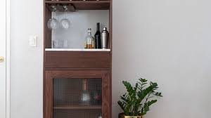 Diy Tall Bar Cabinet With Storage With