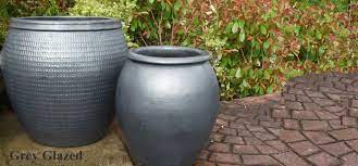 Extra Large Grey Garden Plant Pots