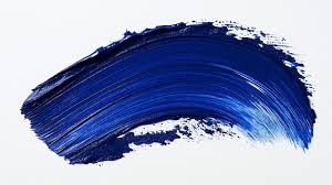 Blue Paint Brush Stroke Smear Color