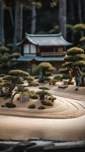 A Model Of A Japanese Garden