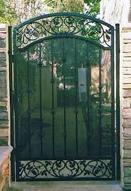 Iron Gates With Screen And Sheet Metal