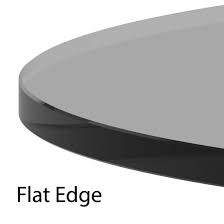 Tempered Grey Glass Round Tabletop