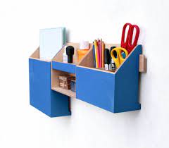 Office Wall Organizer Blue Desk
