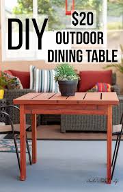 Build An Easy Diy Outdoor Dining Table