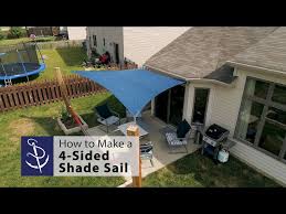 How To Make A 4 Sided Shade Sail