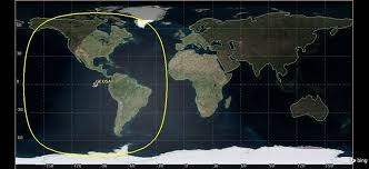 geostationary satellite located