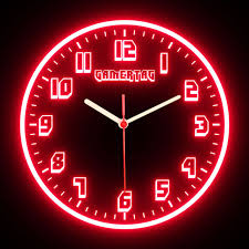 Acrylic Red Wall Clocks For