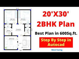 20x30 600sft 2bhk West Facing