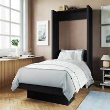 Wood Frame Twin Murphy Bed