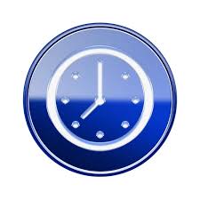 Clock Icon Blue Stock Photo By Zeffss