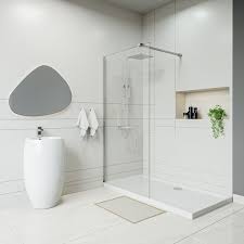 Chrome Wetroom Walk In Shower Screen