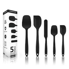 Ovente Black Non Stick Silicone Spatula