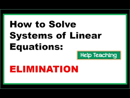 Linear Equations Elimination