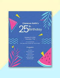 29 Birthday Program Templates Pdf Psd