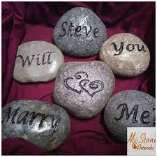 Personalized Garden Stones Engagement