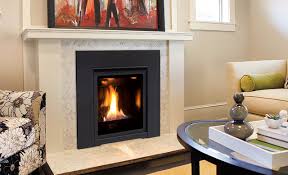 Q1 Gas Fireplace Glass Burner Black