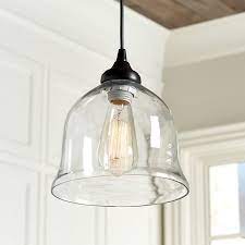 Clear Glass Bell Pendant Shade