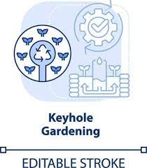 Keyhole Gardening Light Blue Concept