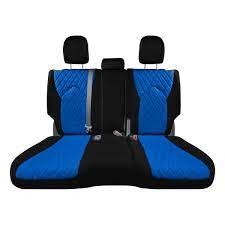 Fh Group Neoprene Custom Fit Seat Covers For 2020 2024 Toyota Highlander Blue 2nd Row Set