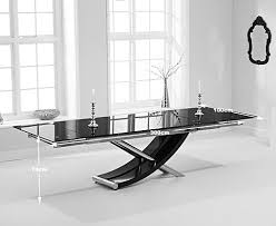 Black Glass Dining Table