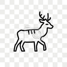 Deer Vector Icon Isolated On
