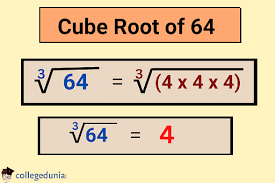 Cube Root Of 64 Value How To Find