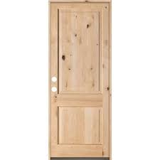 Solid Wood Exterior Prehung Front Door
