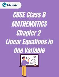Linear Equations In One Variable Worksheet