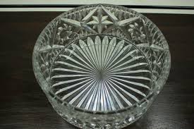 Glass Bowl From Bohemia Glass 1970s