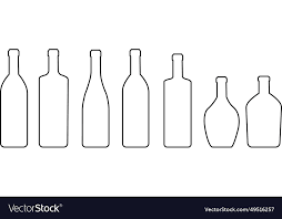 Wine Beer Black Outline Bottles Icon