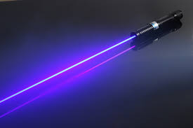 handheld blue laser pointer burning