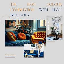 navy blue sofa living room ideas