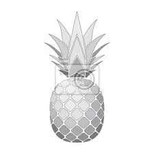 Pineapple Silver Icon Tropical Fruit
