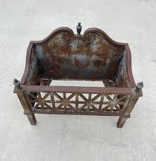 Antique Metal Fireplace Box Victorian